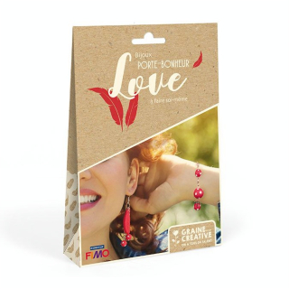 Kit bijoux porte-bonheur Love - Graine Créative - Rougier et Plé