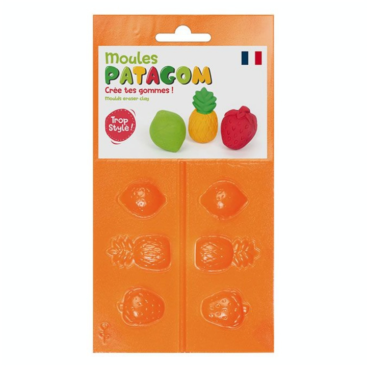 Moule pour Gomme à modeler Patagom Fruits - Graine Créative - Rougier et Plé