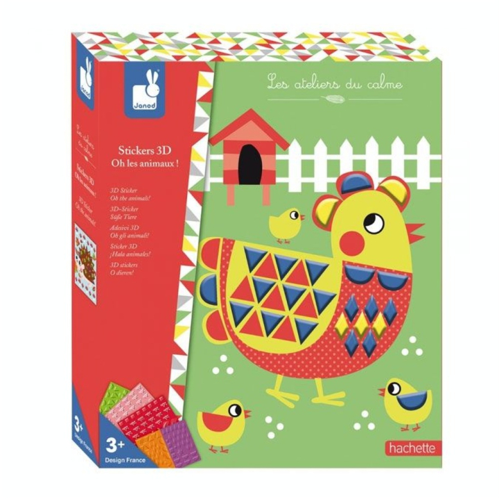 Autocollants 3D coffret Oh les animaux ! - Janod - Rougier et Plé