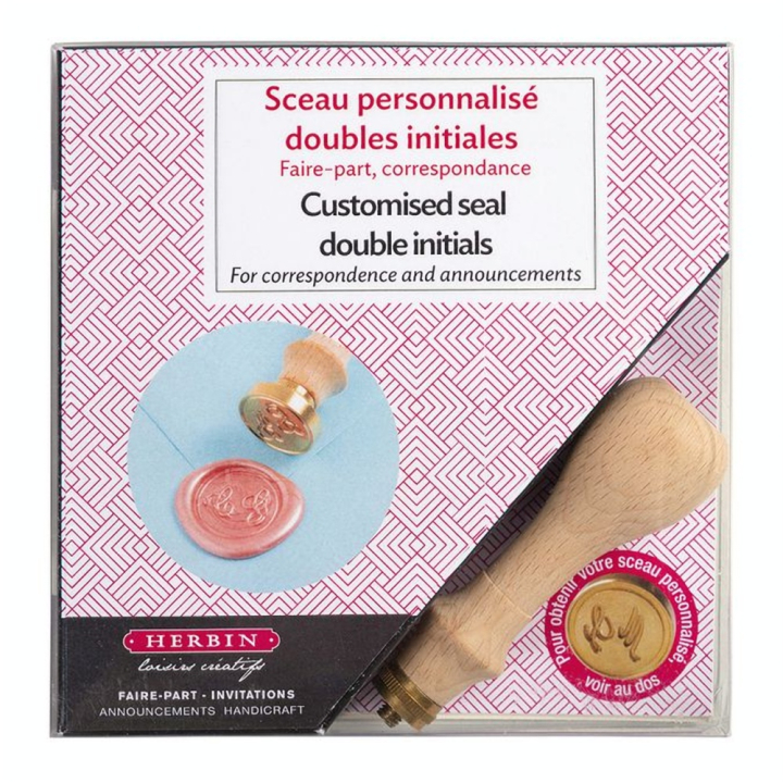 Sceau double initiale à Personnaliser - Jacques Herbin - Rougier et Plé