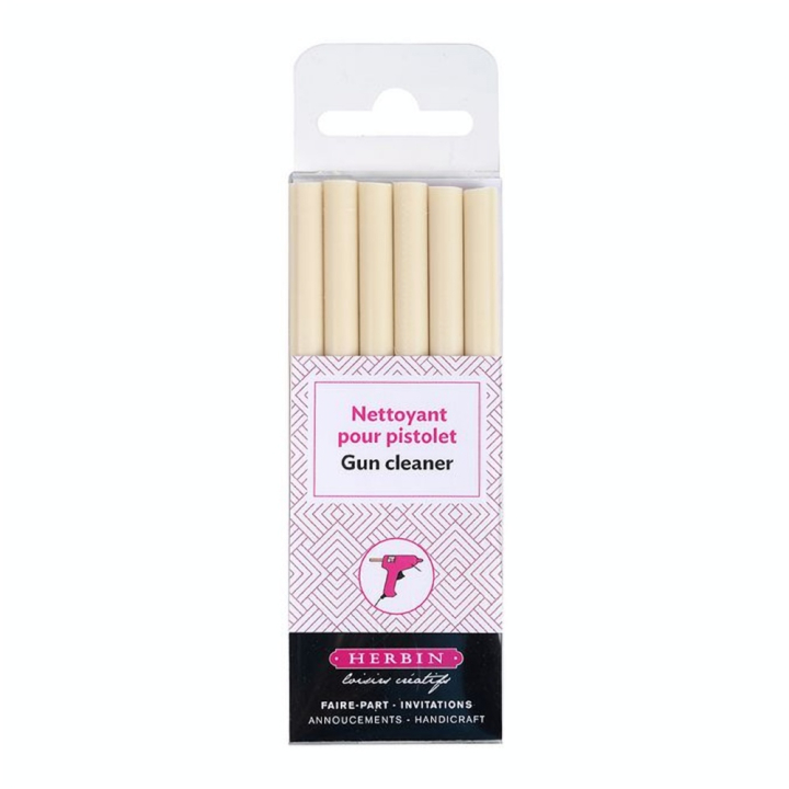 Bâton de cire Ø 8 mm 6 pcs Incolore spécial nettoyage - Jacques Herbin - Rougier et Plé