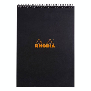 Bloc de papier A4 Q 5x5 80 g/m² 80 F Spirales Noir - Rhodia - Rougier et Plé