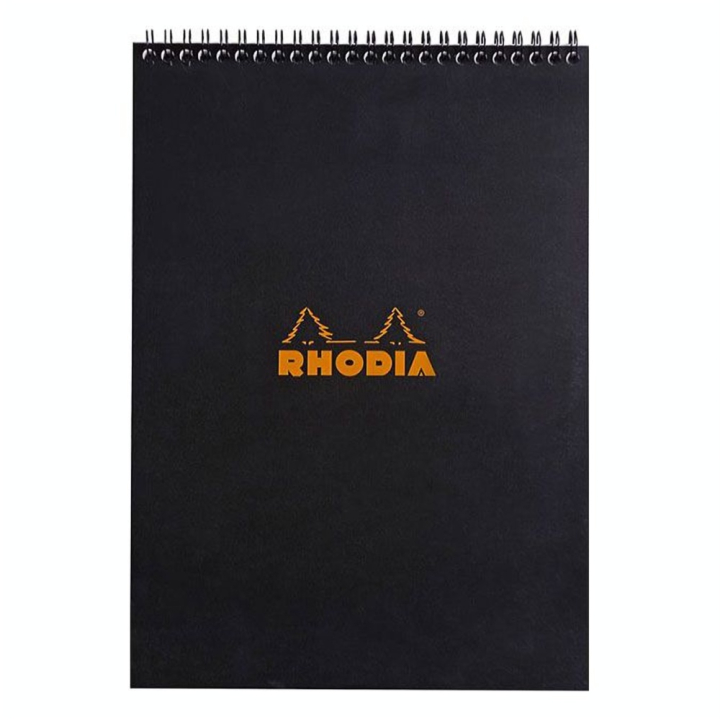 Bloc de papier A4 Q 5x5 80 g/m² 80 F Spirales Noir - Rhodia - Rougier et Plé