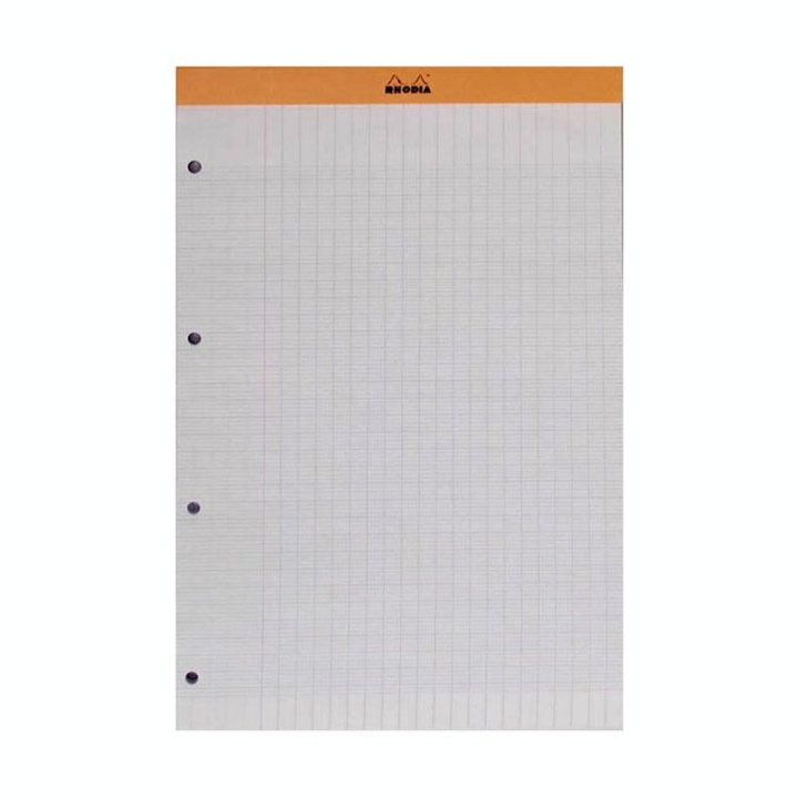 Bloc de papier A4 Seyès 80 g/m² 80 F Orange - Rhodia - Rougier et Plé