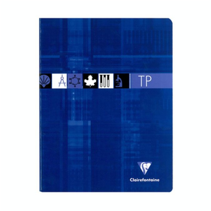 Cahier de Travaux Pratiques 17 x 22 cm  80 p Seyes 90 + 125 g/m² - Clairefontaine - Rougier et Plé