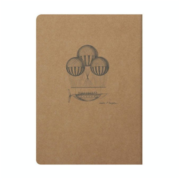 Carnet Flying Spirit kraft 14,8 x 21 cm 96 pages Lignées 90g/m² - Clairefontaine - Rougier et Plé