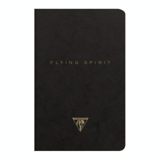 Carnet Flying Spirit noir 11 x 17 cm 96 pages Lignées 90g/m² - Clairefontaine - Rougier et Plé