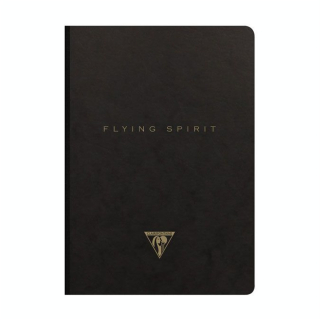 Carnet Flying Spirit noir 14,8 x 21 cm 192 pages Lignées 90g/m² - Clairefontaine - Rougier et Plé