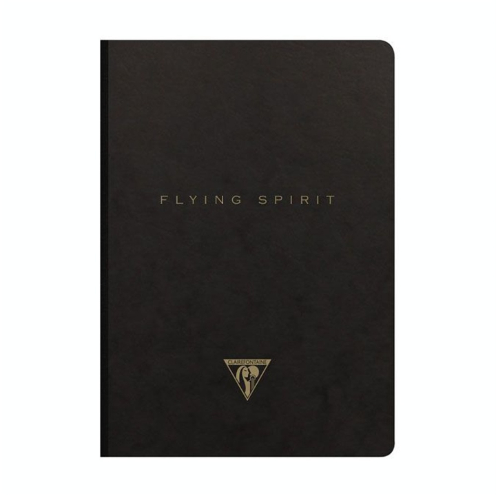 Carnet Flying Spirit noir 14,8 x 21 cm 192 pages Lignées 90g/m² - Clairefontaine - Rougier et Plé