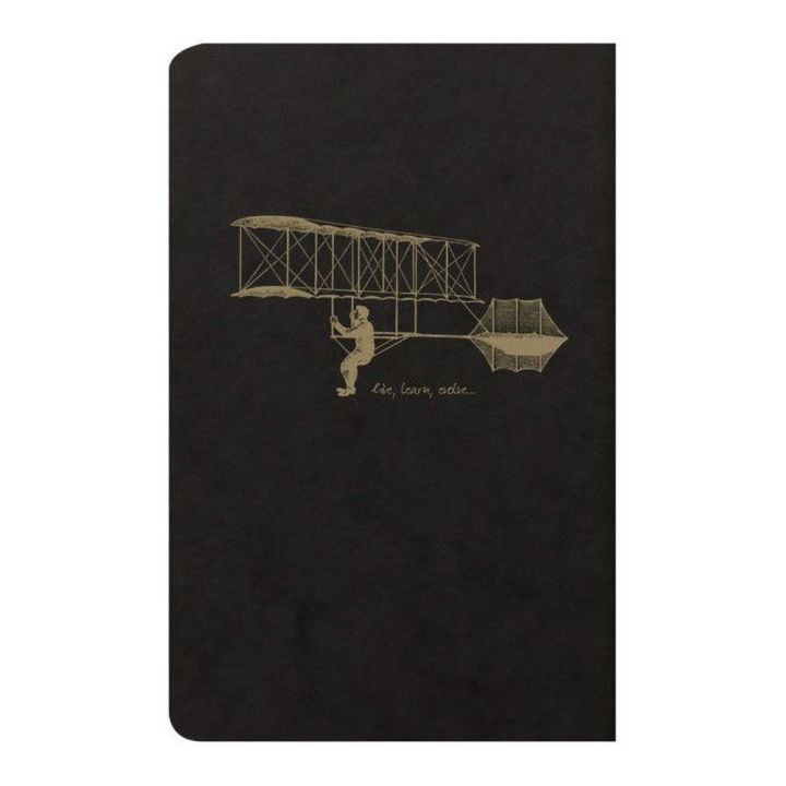 Carnet Flying Spirit noir 14,8 x 21 cm 192 pages Lignées 90g/m² - Clairefontaine - Rougier et Plé
