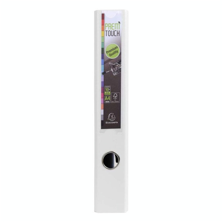 Classeur à levier Prem'Touch A4 Dos 50 mm Blanc - Exacompta - Rougier et Plé