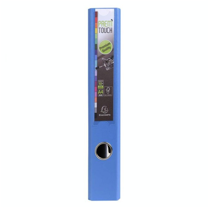 Classeur à levier Prem'Touch A4 Dos 50 mm Bleu - Exacompta - Rougier et Plé
