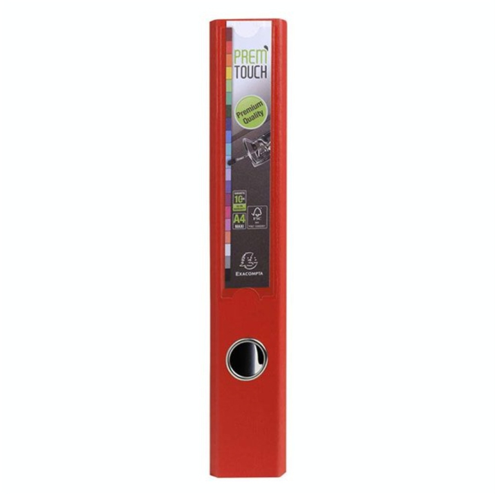 Classeur à levier Prem'Touch A4 Dos 50 mm Rouge - Exacompta - Rougier et Plé