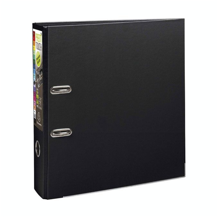 Classeur à levier Prem'Touch A4 Dos 80 mm Noir - Exacompta - Rougier et Plé