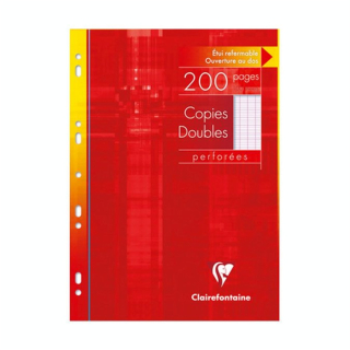 Copie double A4 Seyès 90 g/m² 200 p - Clairefontaine - Rougier et Plé
