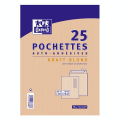 Enveloppe en Kraft auto-adhésive 162 x 229 mm 90 g/m² 25 pcs - Oxford - Rougier et Plé