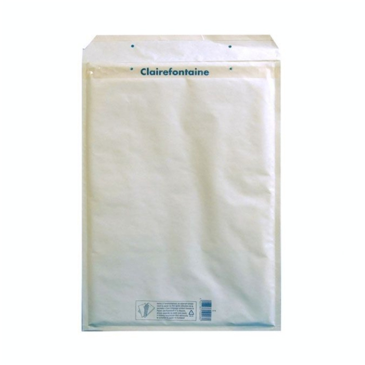Enveloppe matelassée Kraft blanc 295 x 445 mm 90 g/m² - Clairefontaine - Rougier et Plé