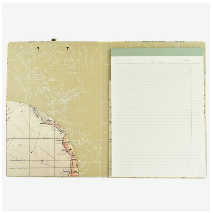 Porte documents avec pince Mappe monde 32 x 23 cm - Legami - Rougier et Plé