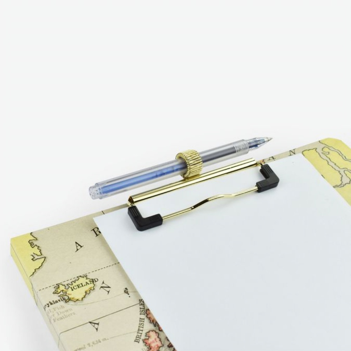 Porte documents avec pince Mappe monde 32 x 23 cm - Legami - Rougier et Plé