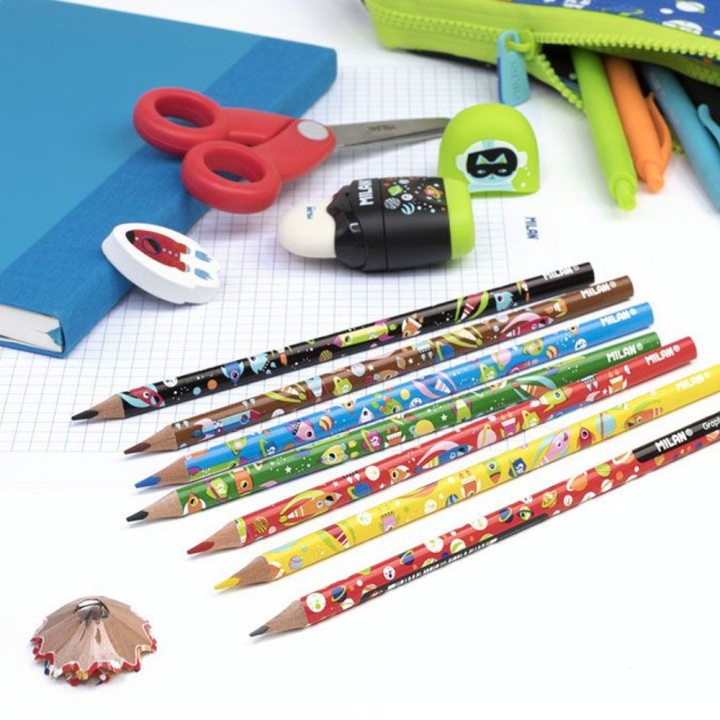 Crayon graphite HB Super Heroes Space - MILAN - Rougier et Plé