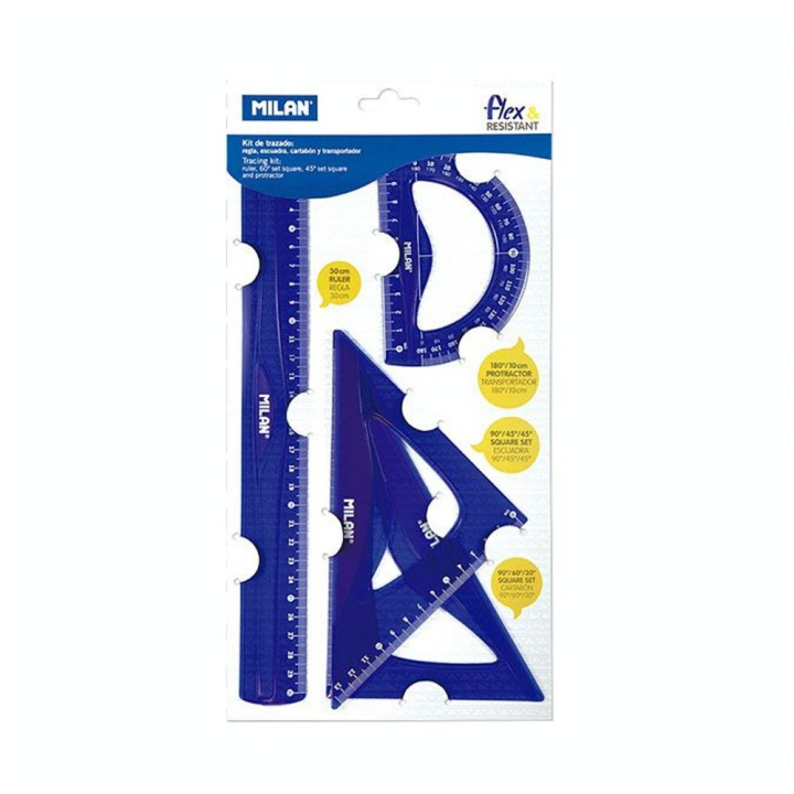 Kit de traçage Flexible Bleu 4 pcs - MILAN - Rougier et Plé