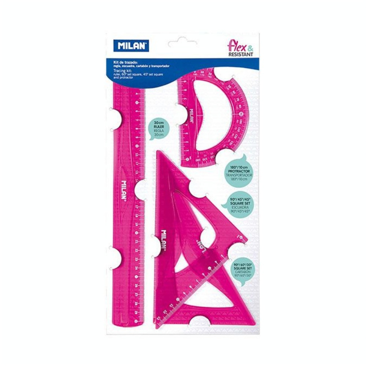 Kit de traçage Flexible Rose 4 pcs - MILAN - Rougier et Plé