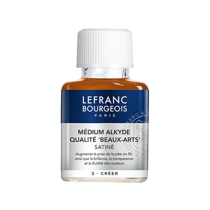 Médium à peindre Alkiyde LB Qualité Beaux-arts satiné 75 ml - Lefranc Bourgeois - Rougier et Plé