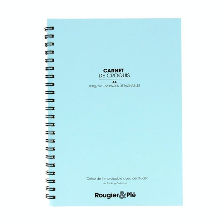 Bloc de croquis Bleu 100 g/m² 56 feuilles - Rougier&Plé - Rougier et Plé