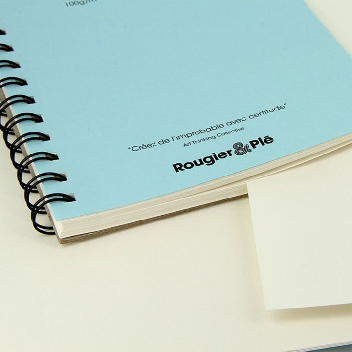 Bloc de croquis Bleu 100 g/m² 56 feuilles - Rougier&Plé - Rougier et Plé