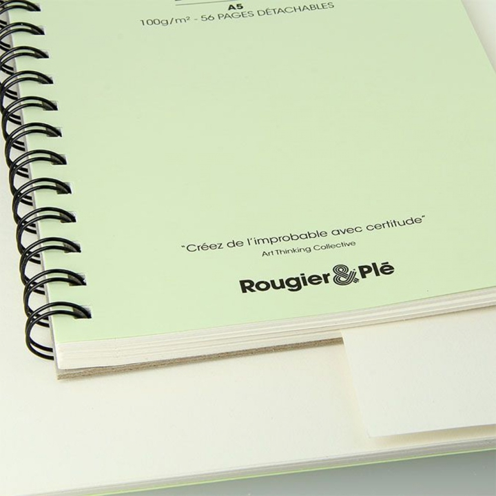 Bloc de croquis Vert 100 g/m² 56 feuilles - Rougier&Plé - Rougier et Plé