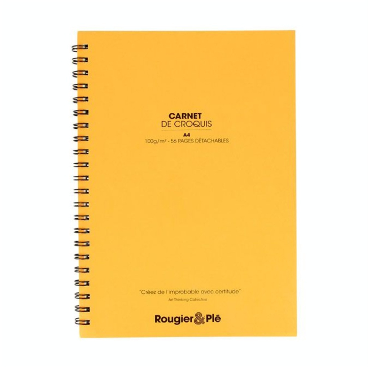 Bloc de croquis Orange 100 g/m² 56 feuilles - Rougier&Plé - Rougier et Plé