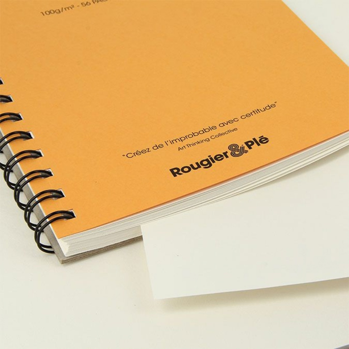 Bloc de croquis Orange 100 g/m² 56 feuilles - Rougier&Plé - Rougier et Plé