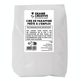 Cire à bougie Paraffine prête à l'emploi 1 kg - Graine Créative - Rougier et Plé