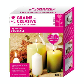 Cire à bougie Végétale 400 g - Graine Créative - Rougier et Plé
