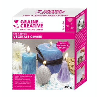Cire à bougie Végétale effet Givré 400 g - Graine Créative - Rougier et Plé