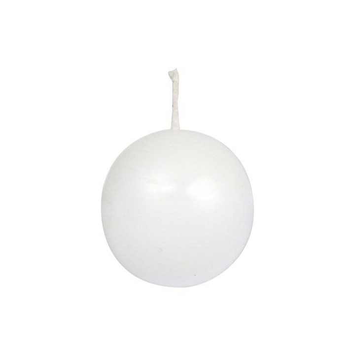 Bougie blanche Boule Ø 5 cm - Graine Créative - Rougier et Plé