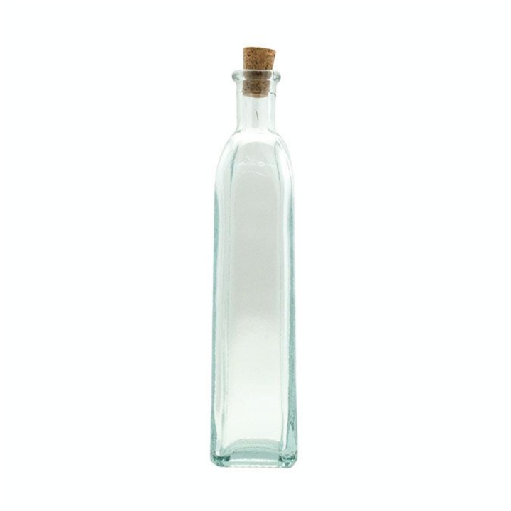 Bouteille en verre Carrée 17,5 cm - Graine Créative - Rougier et Plé