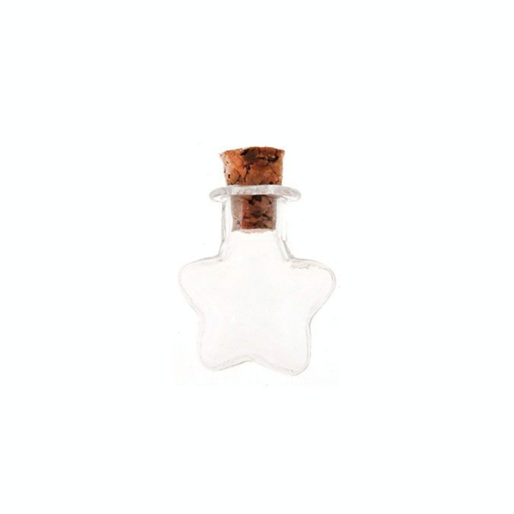 Flacon miniature en verre Étoile 2 pcs - Graine Créative - Rougier et Plé