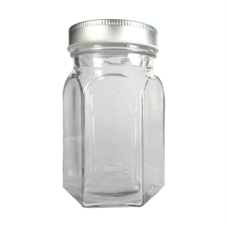 Bocal en verre Hexagonal + couvercle 240 ml - Graine Créative - Rougier et Plé