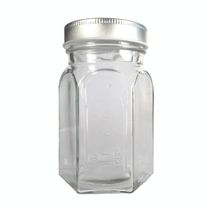 Bocal en verre Hexagonal + couvercle 240 ml - Graine Créative - Rougier et Plé