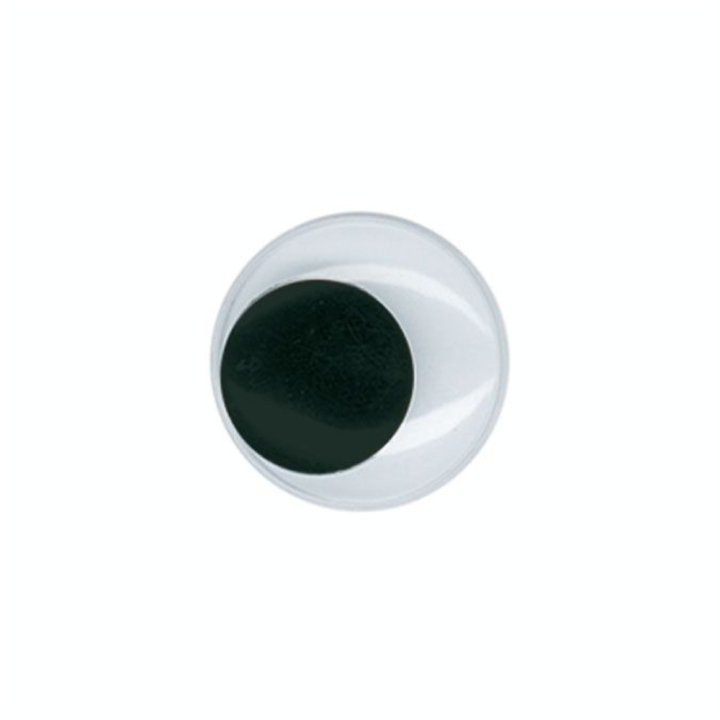 Yeux mobiles Noir Ø 15 mm 20 pcs - Graine Créative - Rougier et Plé