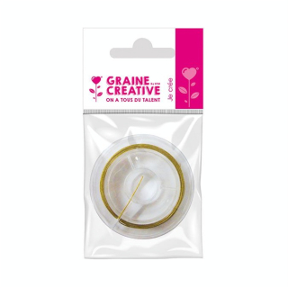 Fil câblé Or Ø 0.45 mm L. 5 m - Graine Créative - Rougier et Plé