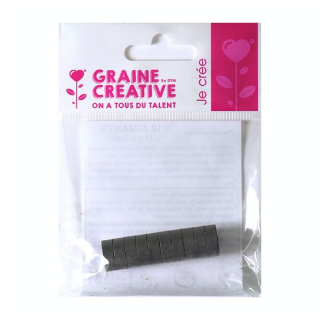 Aimant en ferrite Ø 14 x 5.5 mm 10 pcs - Graine Créative - Rougier et Plé