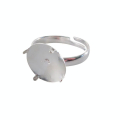 Bague plateau Argent rond à picots Ø 10 mm 3 pcs - Graine Créative - Rougier et Plé