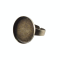 Bague plateau Rond creux Bronze 20 mm - Graine Créative - Rougier et Plé