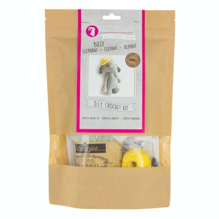 Crochet Kit Billy l'éléphant - Hardicraft - Rougier et Plé