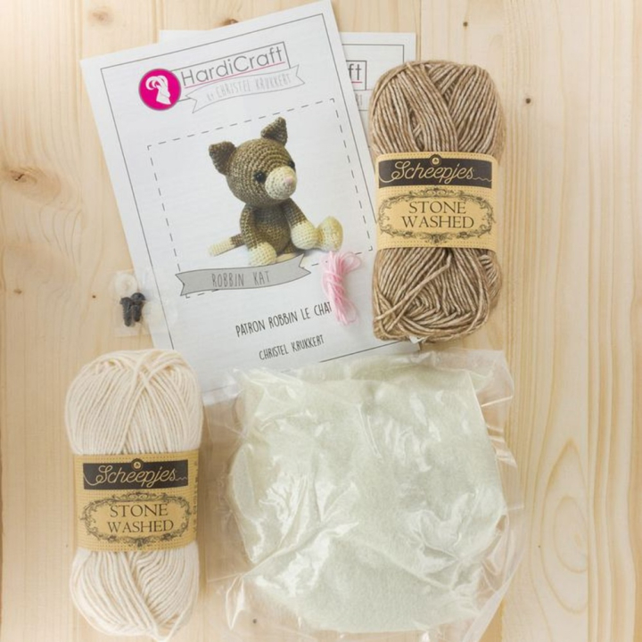 Crochet Kit Robbin le chat - Hardicraft - Rougier et Plé