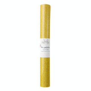Coupon de Flex thermocollant or pailleté 50 x 25 cm - Com 1 Idée - Rougier et Plé