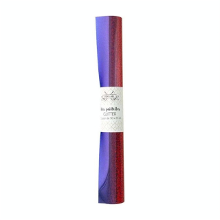Coupon de Flex thermocollant 50 x 25 cm Pailleté - Com 1 Idée - Rougier et Plé