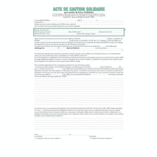 Engagement de caution 21 x 29,7 cm - Exacompta - Rougier et Plé